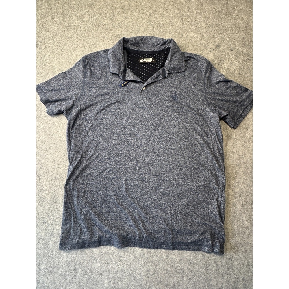 Rugby University Polo Shirt Mens Large Gray Logo Comfort Fit Golf Classic‎ Sport